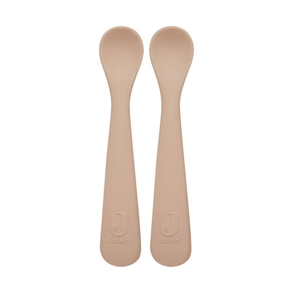 Jollein Lepeltje Siliconen Pale Pink 2-Pack Jollein Lepeltje Siliconen Pale Pink 2-Pack