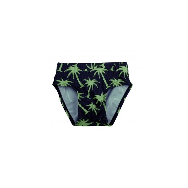 Lentiggini Zwembroek Palms Navy Yellow  maat 68