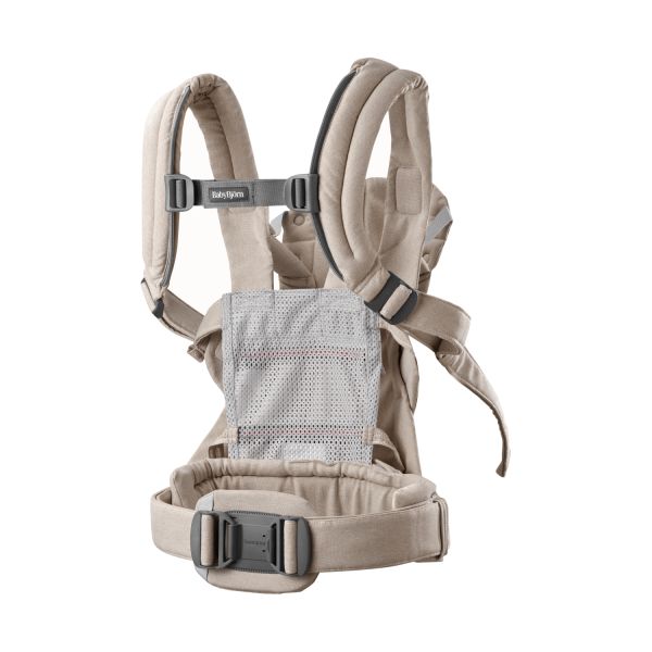 BabyBjörn Harmony Draagzak - Geweven Gemêleerd - Lichtbeige