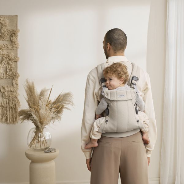 BabyBjörn Harmony Draagzak - Geweven Gemêleerd - Lichtbeige