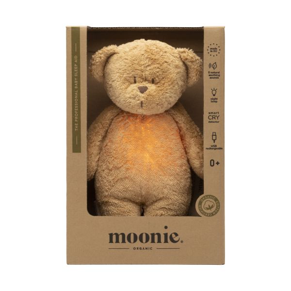 Moonie The Humming Bear Slaapknuffel - Cappuccino Moonie The Humming Bear Slaapknuffel - Cappuccino