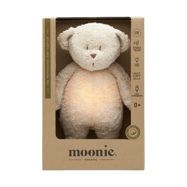 Moonie The Humming Bear Slaapknuffel - Sand Moonie The Humming Bear Slaapknuffel - Sand