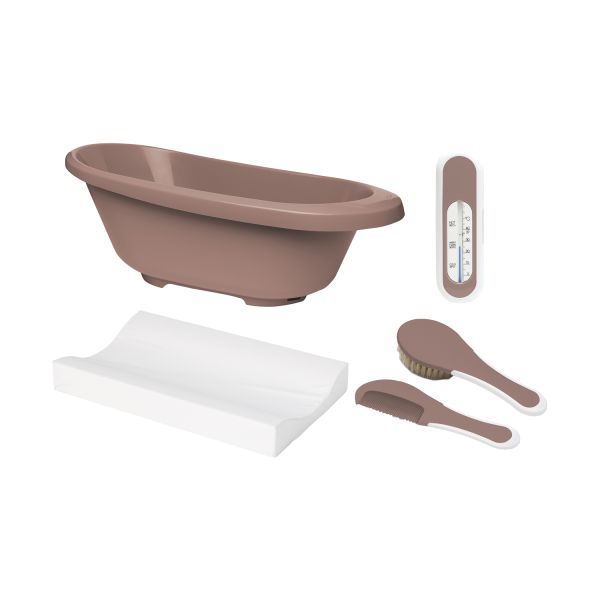 Bébé-Jou Sense Badset Basis - 4-Delig - Mocha Mousse