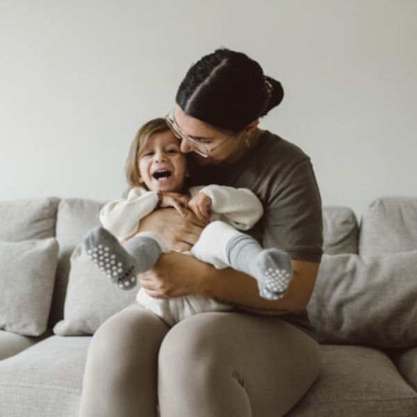 KipKep Blijf-Sokjes - 12-18 Mnd - Antislip - 1-Pack - Grey