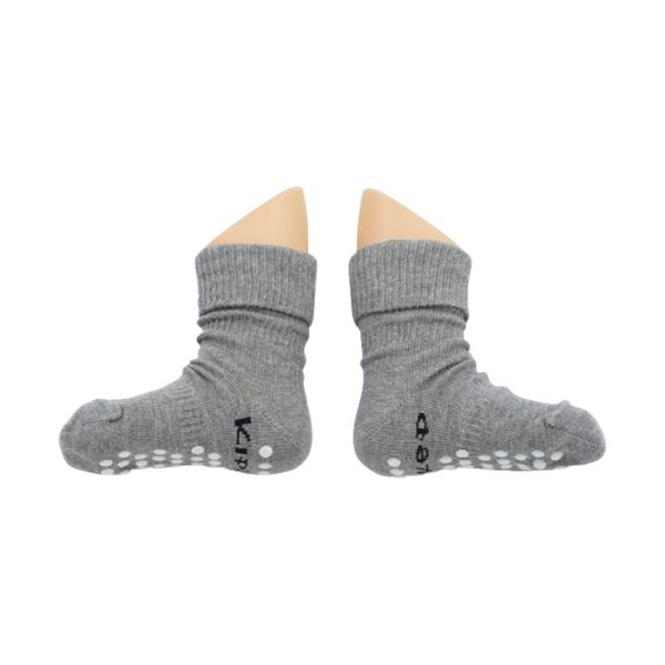 KipKep Blijf-Sokjes - 12-18 Mnd - Antislip - 1-Pack - Grey
