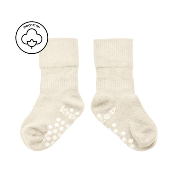 KipKep Blijf-Sokjes - 12-18 Mnd - Antislip - 1-Pack - OffWhite