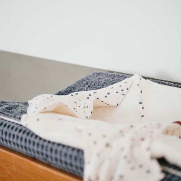 Koeka Amsterdam Wafel Aankleedkussenhoes - Bluestone