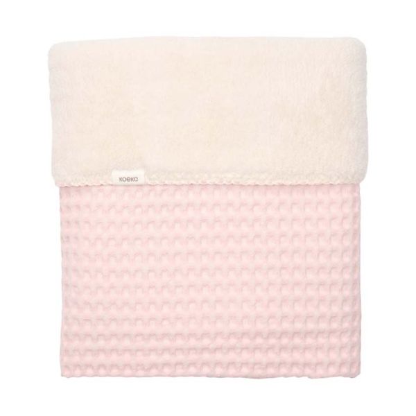 Koeka Oslo Ledikantdeken - Maat 100 x 150 - Wafel/Teddy - Candy 