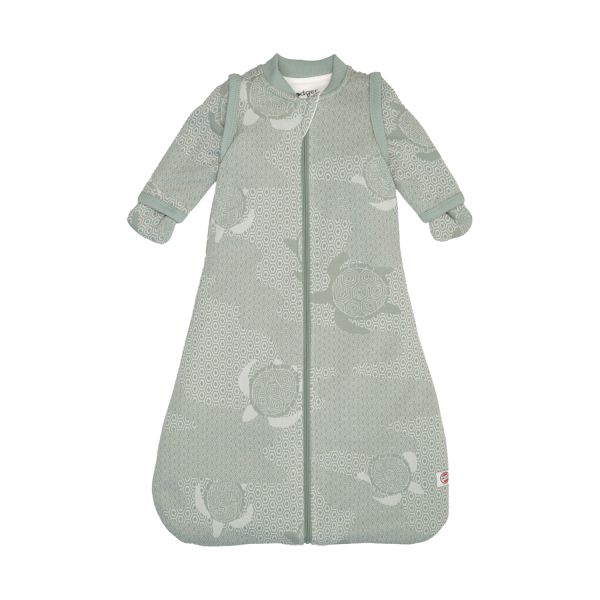 Lodger Slaapzak Hopper Met Afritsbare Mouwen - Maat 68/80 - Matcha Silk