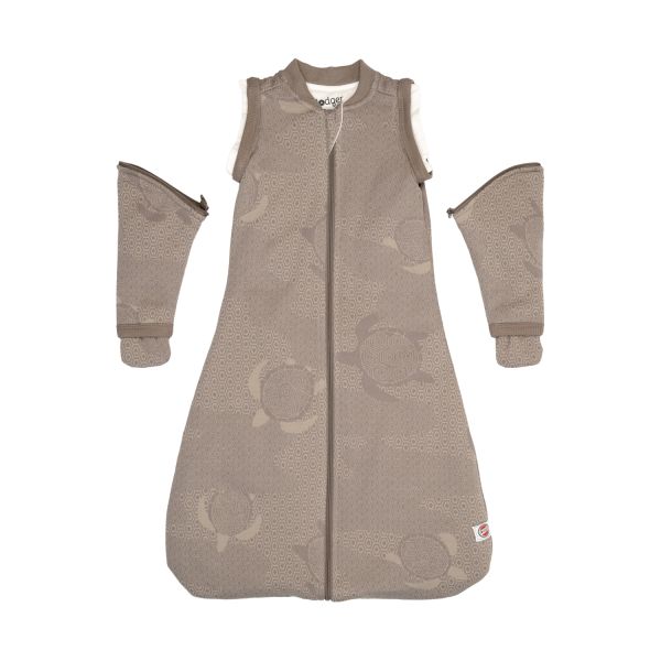 Lodger Slaapzak Hopper Met Afritsbare Mouwen - Maat 50/62 - Matcha Buffalo