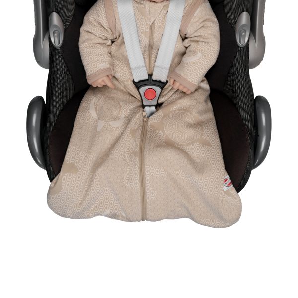 Lodger Slaapzak Hopper Met Afritsbare Mouwen - Maat 68/80 - Matcha Beige