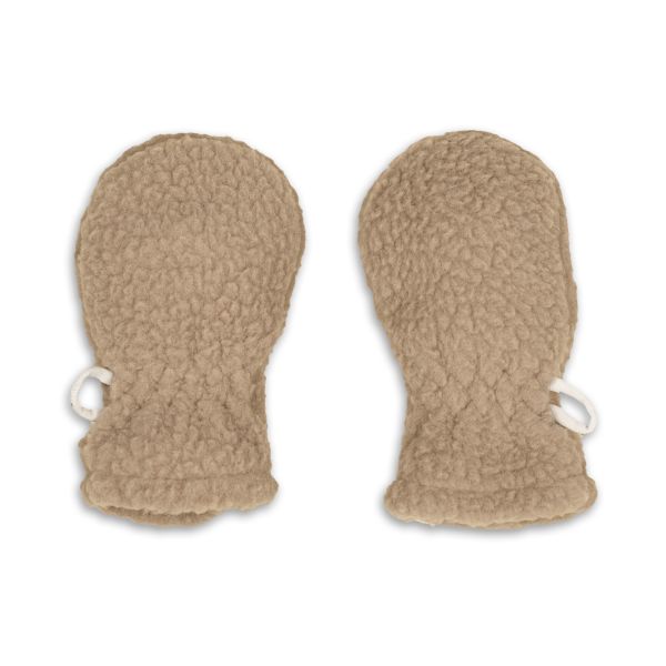 Lodger Mittens Teddy Fleece Beige 0-12M