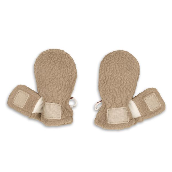 Lodger Mittens Teddy Fleece Beige 0-12M