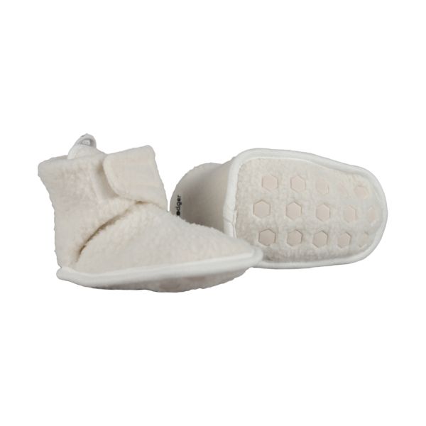 Lodger Slofjes Teddy Fleece Cloud Dancer 3-6M