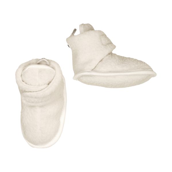 Lodger Slofjes Teddy Fleece Cloud Dancer 0-3M