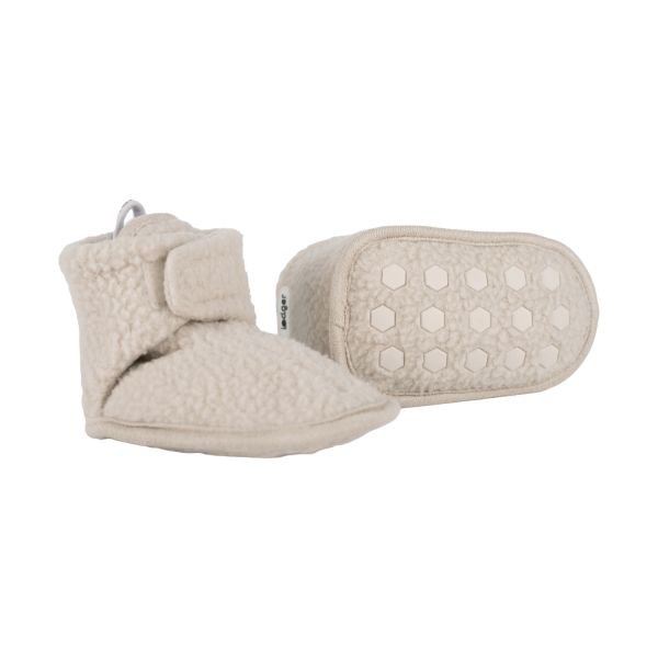 Lodger Slofjes Teddy Fleece Birch 0-3M