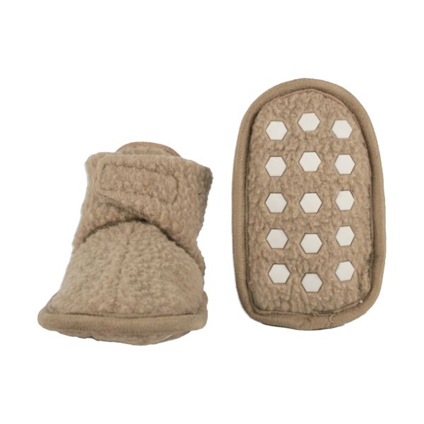 Lodger Slofjes Teddy Fleece Beige 3-6M