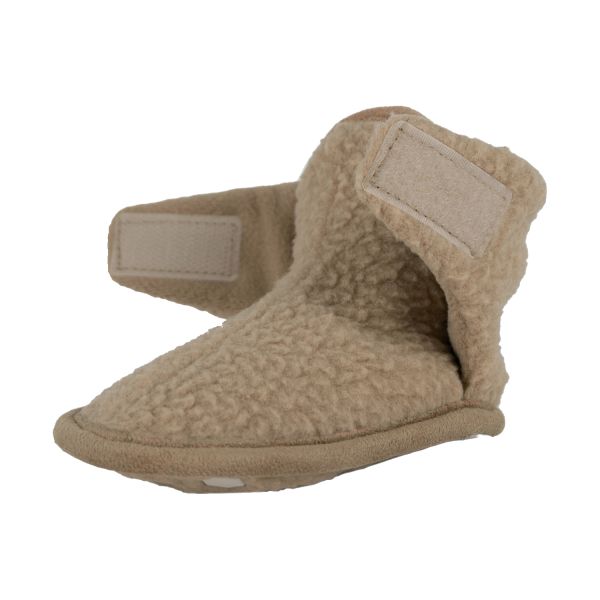 Lodger Slofjes Teddy Fleece Beige 3-6M