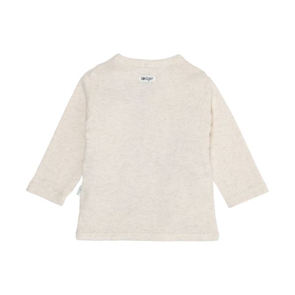 Lodger Melange Overslag Shirt - Maat 50 - Birch 