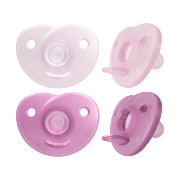 Philips Avent Soothie Hart - 0-6 Mnd - 2 Stuks - Plant-based - Roze Philips Avent Soothie Hart - 0-6 Mnd - 2 Stuks - Plant-based - Roze