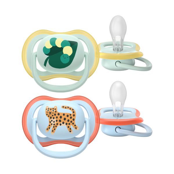 Philips Avent Ultra Air Fopspeen - 0-6 Mnd - 2 Stuks - Plant-based Philips Avent Ultra Air Fopspeen - 0-6 Mnd - 2 Stuks - Plant-based