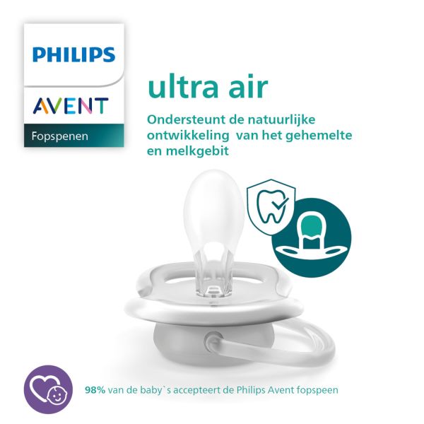 Philips Avent Ultra Air Fopspeen 18 Mnd Walvis