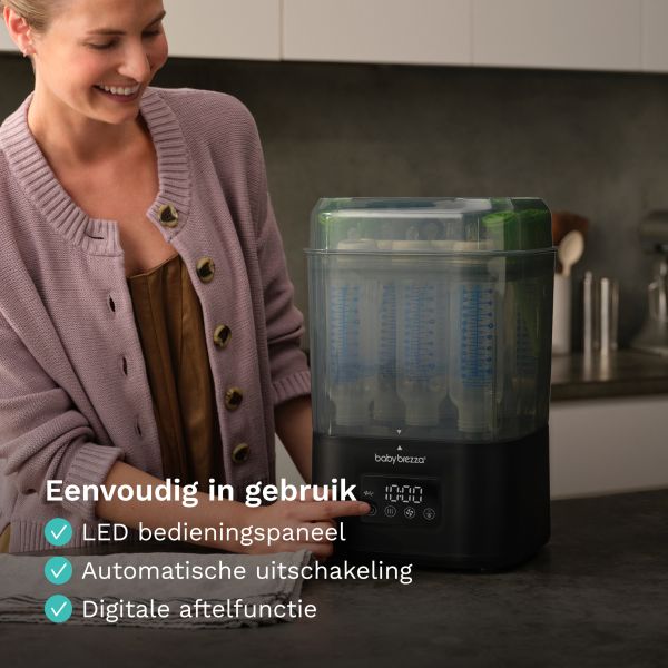 Baby Brezza SuperQuick Sterilisator & Droger - Matt Black