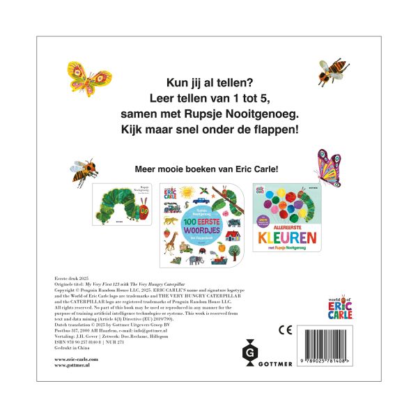 Gottmer Boek - Allereerste Cijfers met Rupsje Nooitgenoeg Gottmer Boek - Allereerste Cijfers met Rupsje Nooitgenoeg