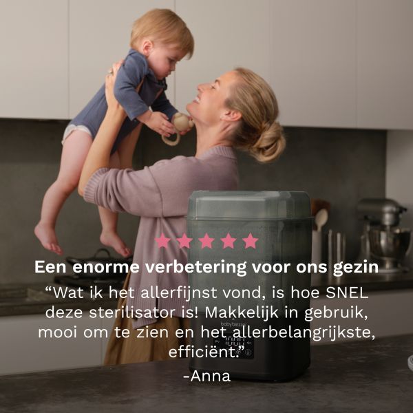 Baby Brezza SuperQuick Sterilisator & Droger - Matt Black
