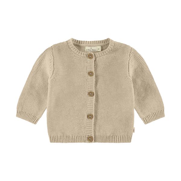 A Tiny Story Vest Oatmeal Melange 62