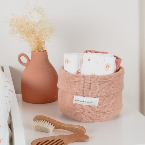 Noukie's Hydrofiele Doeken Set - Vintage Flowers - 70 x 70 cm - Wit/Roze