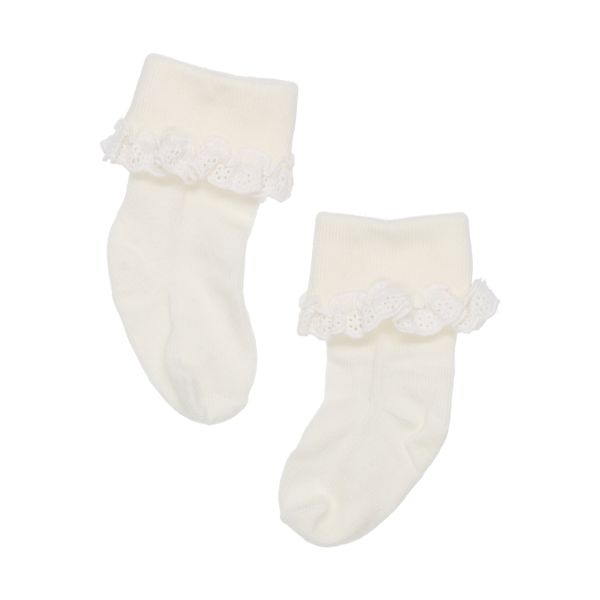 BD Collection Sokjes Kant - 3 Stuks - 0-6mnd - Multi Beige