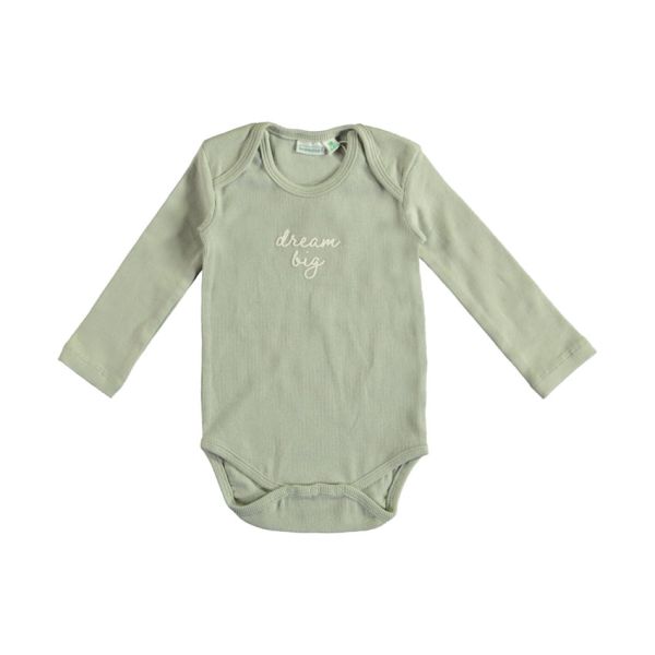 Babylook Dream Big Romper - Rib - Mt. 56 - Mineral Babylook Dream Big Romper - Rib - Mt. 56 - Mineral