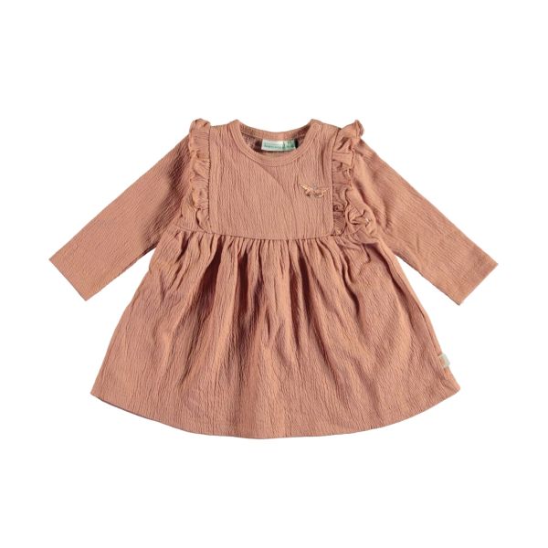 Babylook Crepe Jurk - Mt. 74 - Cameo Brown