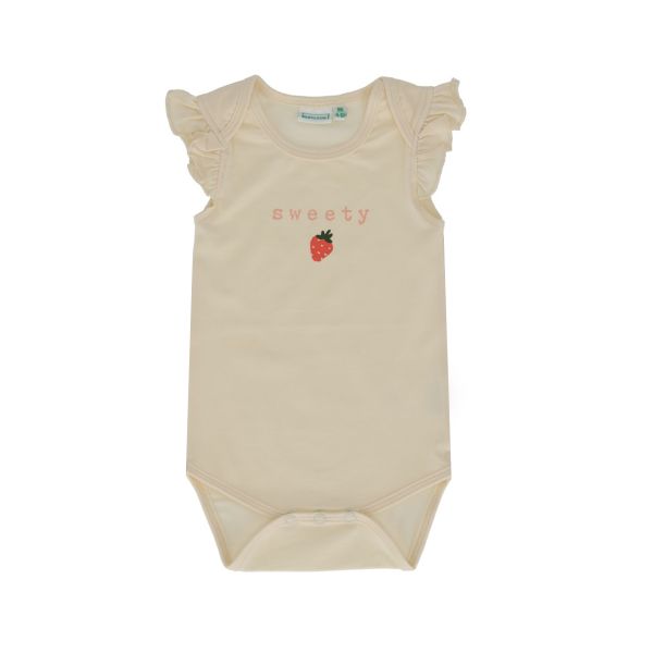 Babylook Strawberries Romper - Maat 56 - Sweety Buttercream Babylook Strawberries Romper - Maat 56 - Sweety Buttercream