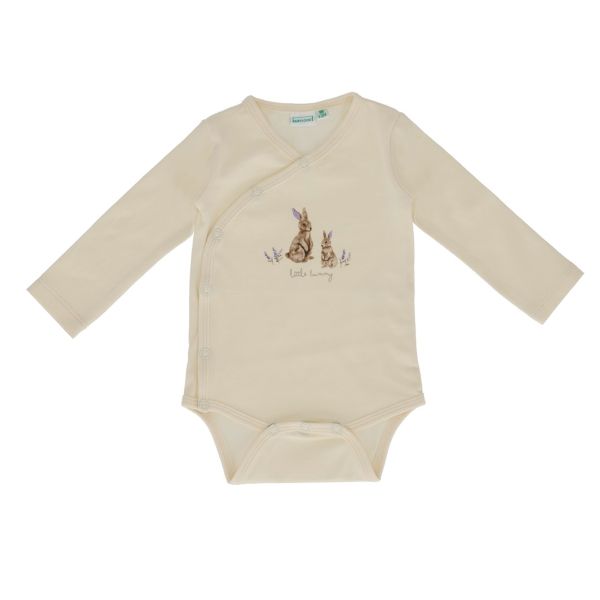 Babylook Lavender Romper Overslag – Maat 50 – Buttercream