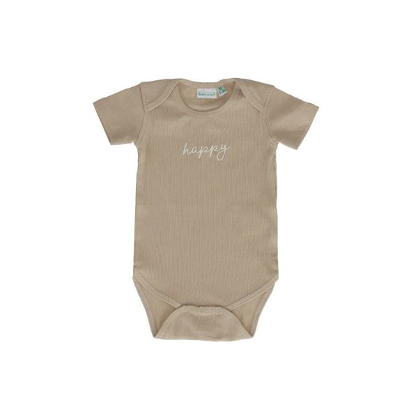 Babylook Romper Korte Mouw Rib - Maat 50 - Oyster Gray Babylook Romper Korte Mouw Rib - Maat 50 - Oyster Gray
