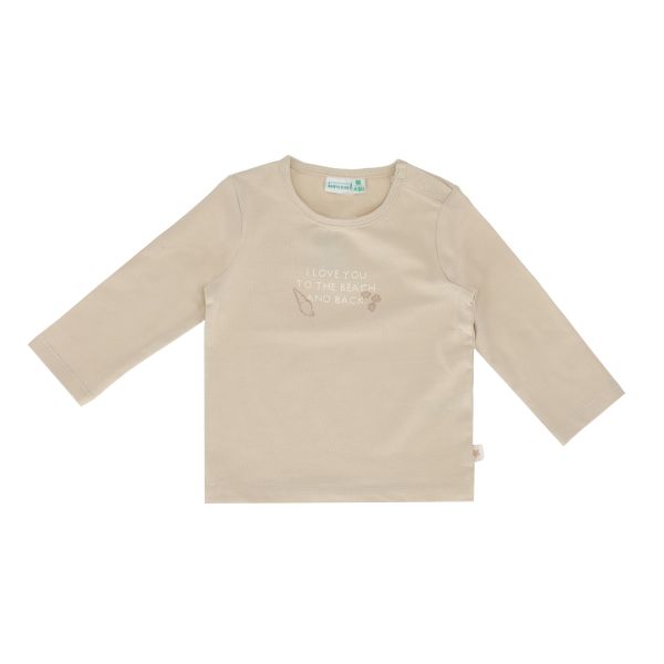 Babylook Shells T-Shirt To The Beach - Maat 50 - Oyster Gray