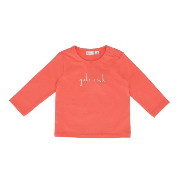 Babylook T-Shirt Girls Rock - Maat 68 - Porcelain Rose