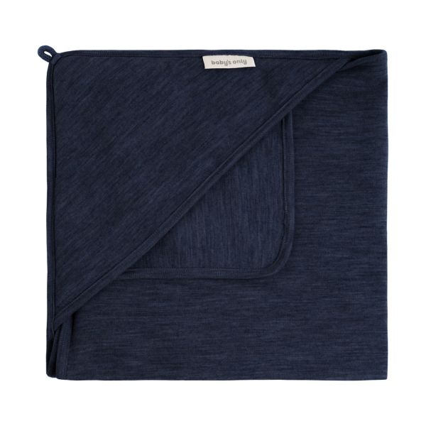 Baby's Only Meadow Wikkeldeken 75 x 75 cm - Merino Fine - Jeans