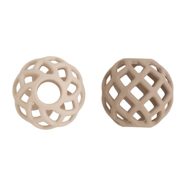 Baby's Only Speelbal - Clay/Warm Linen - Set van 2