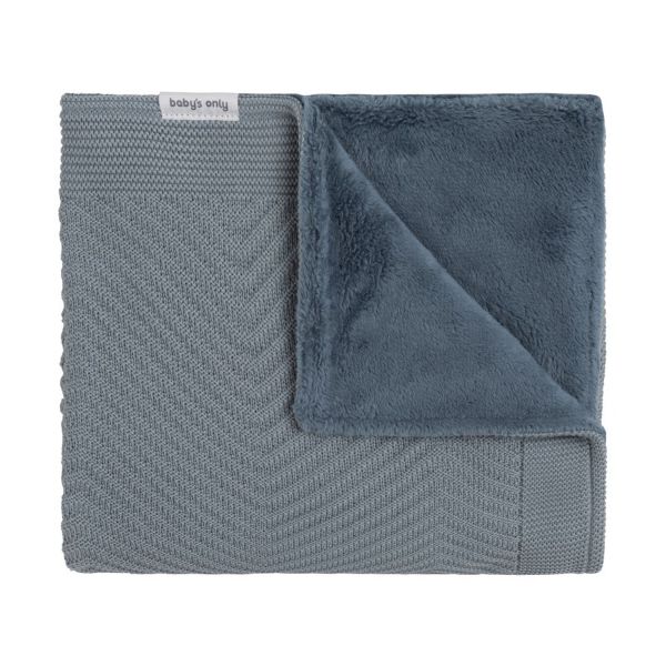 Baby's Only Ledikantdeken Teddy Grace Nordic Blue 100 x 135 cm


