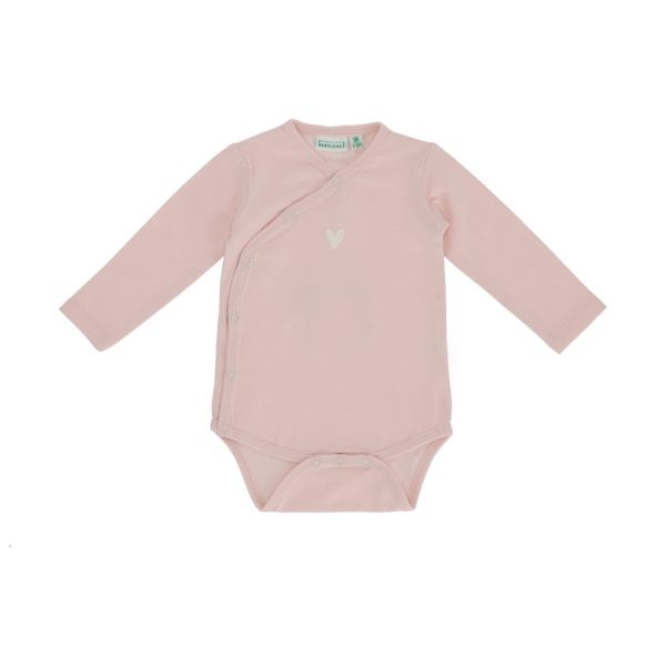 Babylook Romper Overslag Lange Mouw Love - Maat 44 - Crystal Pink Babylook Romper Overslag Lange Mouw Love - Maat 44 - Crystal Pink