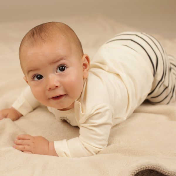 Babylook Skunk T-Shirt Lange Mouw - Maat 50 - Whisper White Babylook Skunk T-Shirt Lange Mouw - Maat 50 - Whisper White