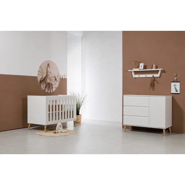 TWF Ledikant 70 x 140 - Commode XL Beach Island White TWF Ledikant 70 x 140 - Commode XL Beach Island White