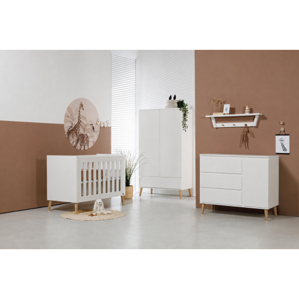 TWF Ledikant 70 x 140 - Commode XL - Kast Beach Island White TWF Ledikant 70 x 140 - Commode XL - Kast Beach Island White