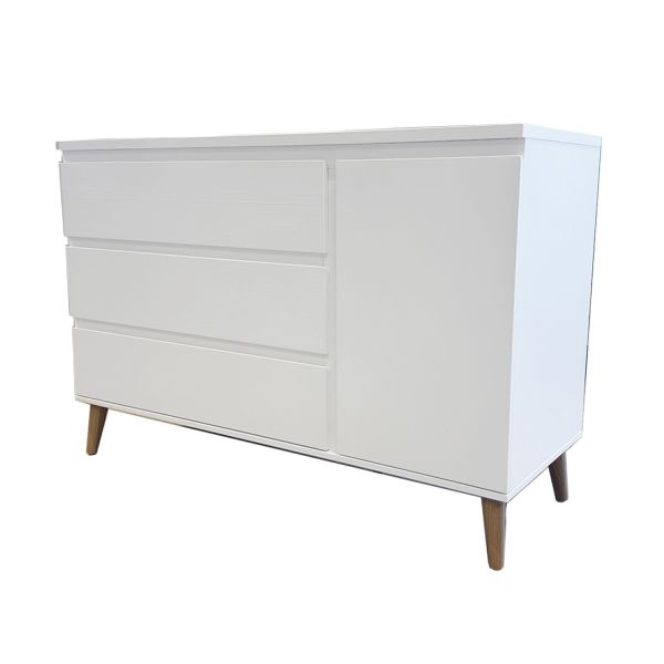 TWF Ledikant 70 x 140 - Commode XL - Kast Beach Island White TWF Ledikant 70 x 140 - Commode XL - Kast Beach Island White