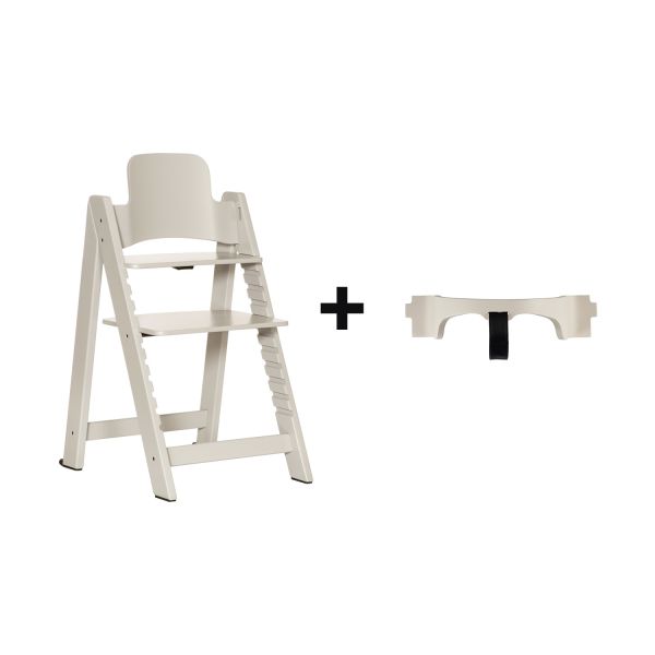 Kidsmill Up! Kinderstoel Incl. Houten Babyset - Beuken Oatmeal Kidsmill Up! Kinderstoel Incl. Houten Babyset - Beuken Oatmeal