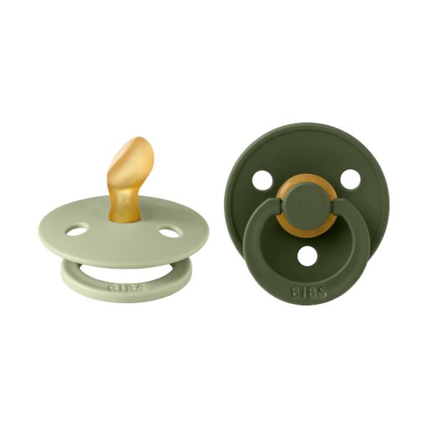 BiBs Fopspeen - Anatomisch - 2 Stuks - 6-18 Mnd - Sage/Hunter Green