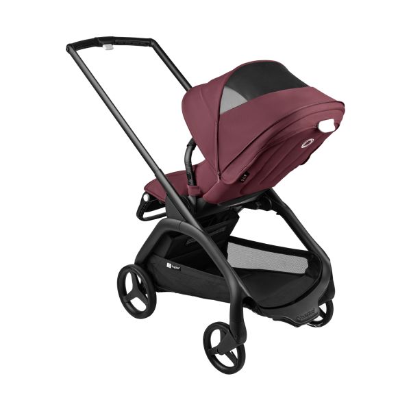 Bugaboo Wandelwagen Dragonfly Incl. Suncanopy Black / Dark Cherry - Dark Cherry
